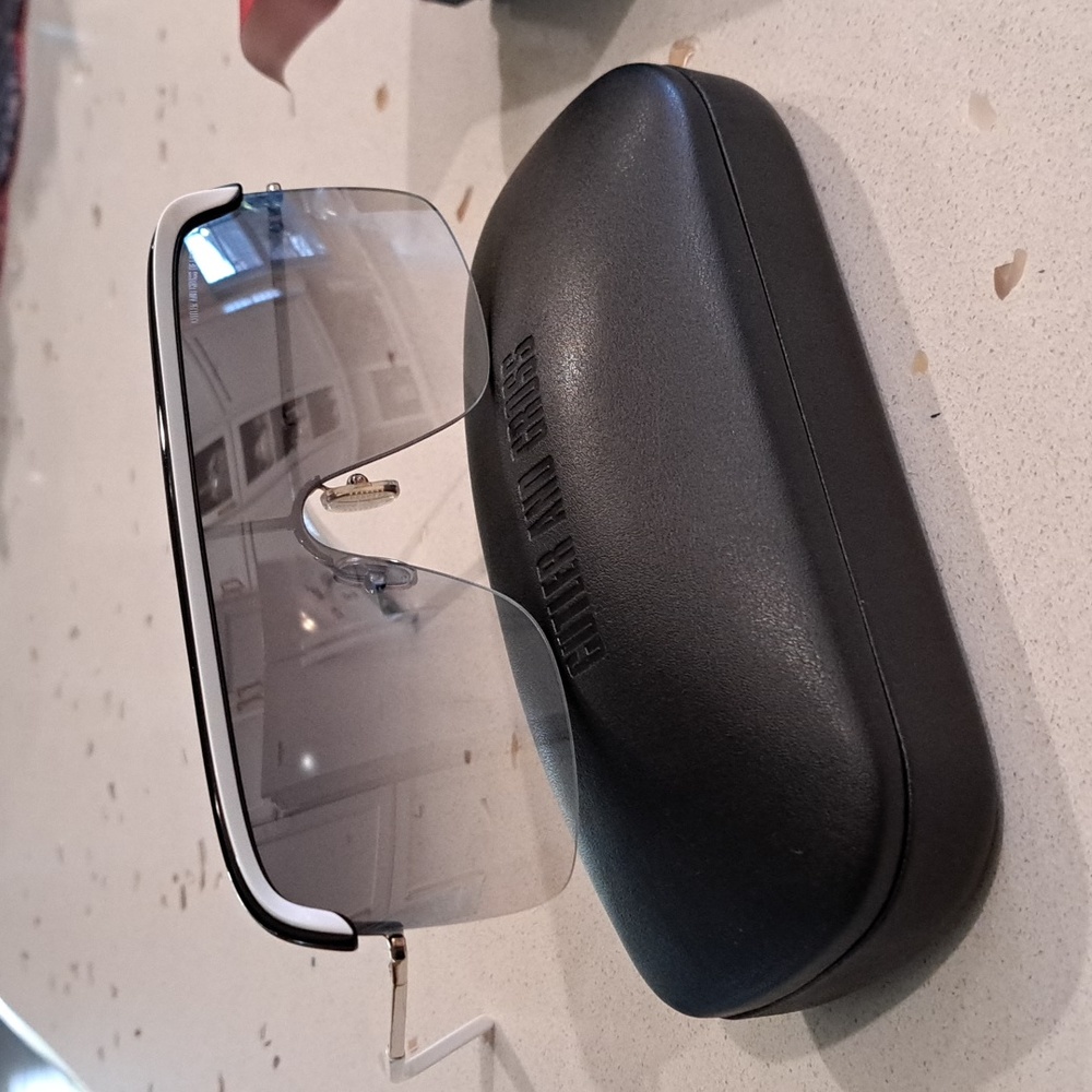 New Cutler And Gross Black White Sunglasses Flat Top